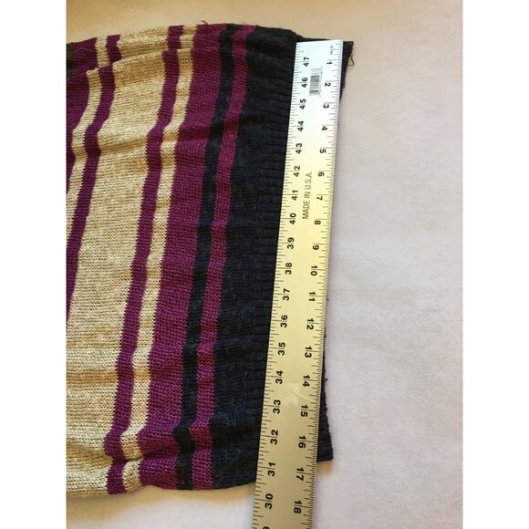 Vintage Umberto Ginocchietti Womens Striped Dot Knitted Pullover Sweater Purple - Picture 6 of 10